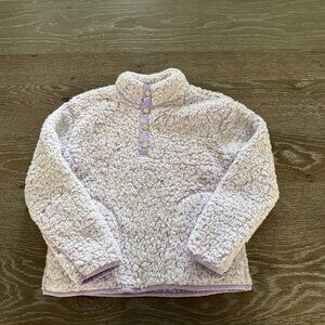 Girls C&C California Kids purple fleece pullover shirt top size Small 7